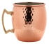 Copper Barrel Mug Gold Handle Hammered 550ml / 19.25oz