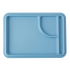 Polypropylene 3 Compartment Meal Tray Steel Blue 