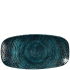 Churchill Homespun Chroma Blue Chefs Oblong Plate 26.9 x 12.7cm/10.5 x 5" (Pack of 12)