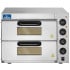 Hurricane Commercial Twin Deck Pizza Oven Countertop 16 Inch 3kW