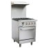 Hurricane Commercial Gas Oven Range 4 Burner Oven NAT/LPG with Splashback 