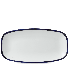Dudson Harvest Ink Chefs Oblong Plate 13.87 x 7.37 Inch
