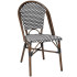 Bolero Parisian Style PE Rattan Chair Black Dot Mix (Pack of 2)