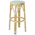 Bolero Parisian Style PE Rattan Bar Stools Light Green (Pack of 2)