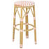 Bolero Parisian Style PE Rattan Bar Stools Coral (Pack of 2)