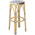 Bolero Parisian Style PE Rattan Bar Stools Black (Pack of 2)