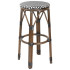 Bolero Parisian Style PE Rattan Bar Stools Black Dot Mix (Pack of 2)