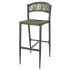 Bolero Eden PE Twist Rattan Outdoor Bar Stool Green (Pack of 2)