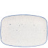 Churchill Stonecast Hints Indigo Blue Chefs Oblong Platter 24.5 x 35.5cm/9.63 x 13.94" (Pack of 6)"