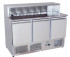 Graupel Saladette Fridge 3 Door 380 Litre Marble Top