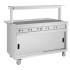 Buffalo Mobile Servery with Solid Heated Top 4x GN 1/1
