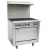 Hurricane Commercial Gas Oven Range 6 Burner Cooker with Splashback NAT/LPG