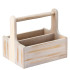 Medium White Wooden Table Caddy (Pack of 2)