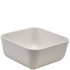 GenWare Melamine White Jute Square Buffet Bowl 20cm/8"