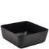GenWare Melamine Black Jute Square Buffet Bowl 25cm/9.8"