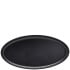GenWare Melamine Black Jute Oval Dish 47.5 x 23.8 x 3.5cm