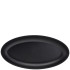 GenWare Melamine Black Jute Deep Oval Dish 55 x 27.5 x 7.5cm