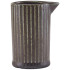 Terra Porcelain Cinder Black Fluted Jug 100ml/3.5oz (Pack of 6)