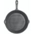 KitchenCraft Deluxe Cast Iron Round Ribbed Grill Pan 24cm