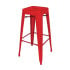 Bolero Bistro Steel High Stool Red (Pack of 4)