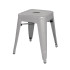 Bolero Bistro Steel Low Stool Galvanised (Pack of 4)