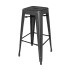 Bolero Bistro Steel High Stool Black (Pack of 4)