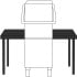 Pass Through Entry/Exit Table 600mm Straight Bundle