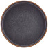 GenWare Kava Black Stoneware Presentation Plate 20cm/8" (Pack of 6)