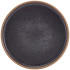 GenWare Kava Black Stoneware Raw Walled Plate 18cm/7" (Pack of 6)