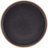 GenWare Kava Black Stoneware Raw Walled Plate 25cm/10" (Pack of 6)