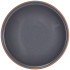 GenWare Kava Dark Grey Stoneware Raw Walled Plate 25cm/10" (Pack of 6)