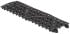 Black Interlocking Bar Tile Shelf Liner 3.5 x 12 Inch