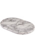 GenWare White Marble Oval Platter 25 x 17cm/9.8 x 6.7"
