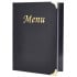 A5 Menu Holder Black 8 Pages