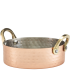 Mini Hammered Copper Plated Casserole Dish 12x3.5cm (Pack of 12)