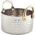 Mini Hammered Stainless Steel Casserole Dish 9.2 x 5cm (Pack of 12)