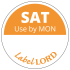 Day Dot Round Label Sat Use By Mon (Roll of 500)