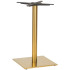 Midas Small Square Brass Dining Height Table Base