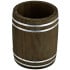 Miniature Wooden Barrel Cutlery Holder 11.5 x 13.5cm