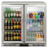 Prodis Stainless Steel Back Bar Bottle Cooler Beer Fridge Double Hinged Door 180 Litre