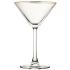 Enoteca Martini Glasses 220ml/7.5oz Gold Rim (Pack of 6)