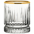 Elysia Double Old Fashioned Glasses 360ml/12.5oz Gold Rim (Pack of 12)