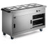 Lincat P6B4 Panther 670 Series Free-standing Hot Cupboard 4GN Bain Marie Top 1530mm