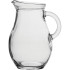 Glass Bistro Jug for Water & Cocktails 1 Litre (Pack of 6)