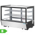 Polar G-Series Counter Display Fridge Black Glass 160 Litre