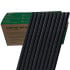 Agave Fibre Compostable Plant Based Drinking Straws Black 7.75 Inch 20cm (Bulk Buy Case of 2,500 Straws)