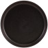 GenWare Kava Black Stoneware Ribbed Plate 25cm/10" (Pack of 6)