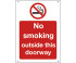 No Smoking Sign - Outside This Doorway