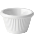 Melamine Fluted Ramekin White 45ml/1.5oz (Pack of 12)