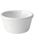 Melamine Fluted Ramekin White 4oz/120ml (Pack  of 12)